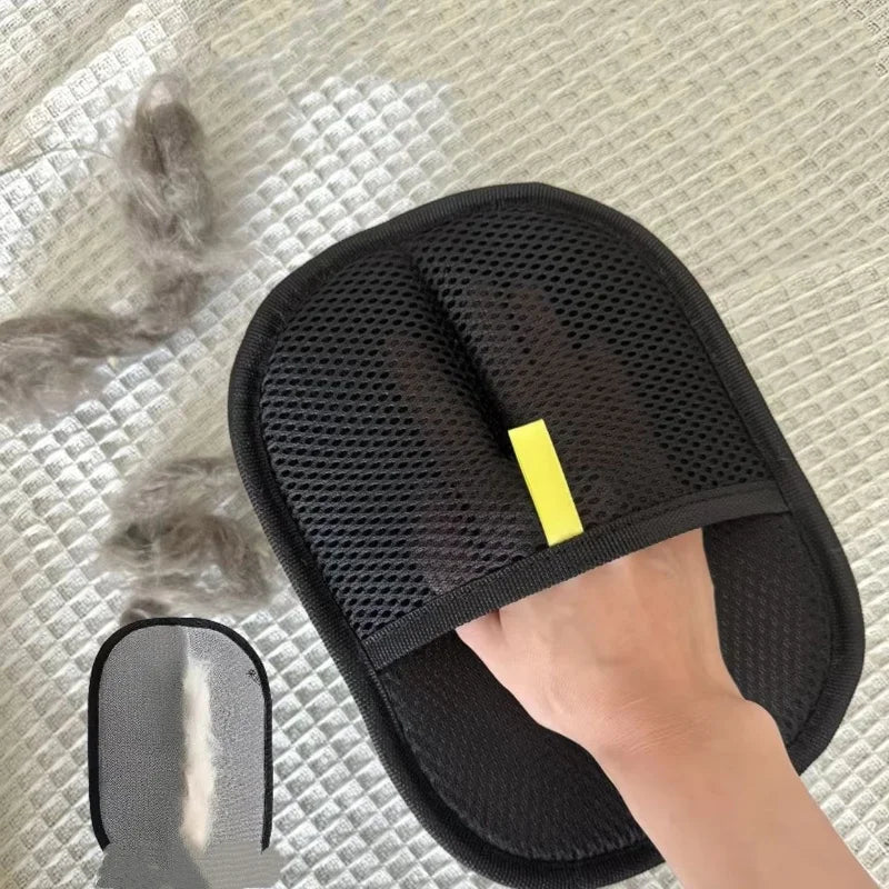 Pet Grooming Gloves for Effective Cat and Dog Hair Removal - Household Cleaning Tool