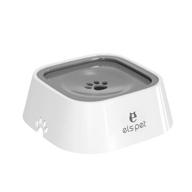 Dog Drinking Water Bowl with Floating Design 