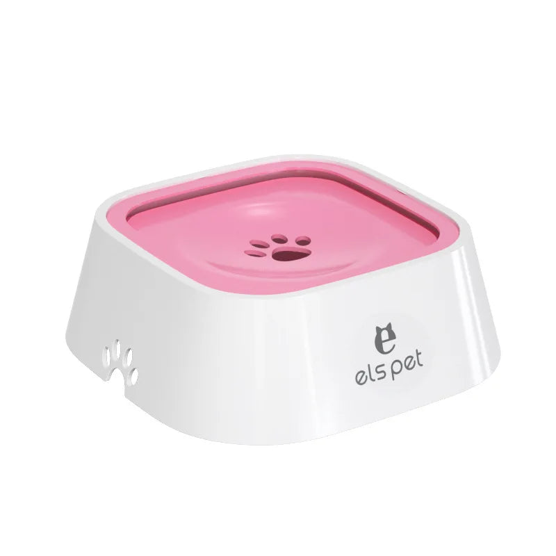 Dog Drinking Water Bowl with Floating Design 