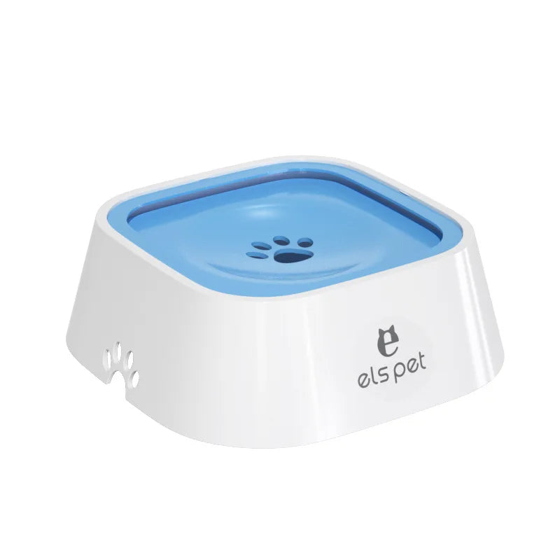 Dog Drinking Water Bowl with Floating Design 