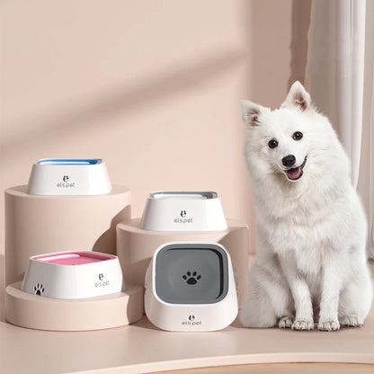 Dog Drinking Water Bowl with Floating Design 