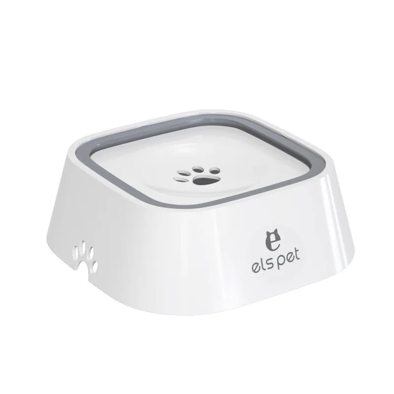 Dog Drinking Water Bowl with Floating Design 