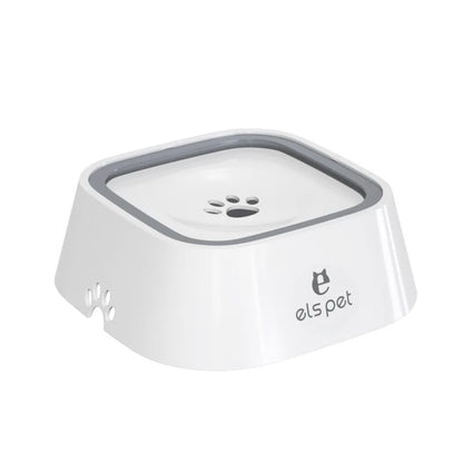 Dog Drinking Water Bowl with Floating Design 